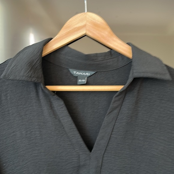 Tahari Black Short Sleeves Tiered Dress Size XL NEW - Picture 5 of 14